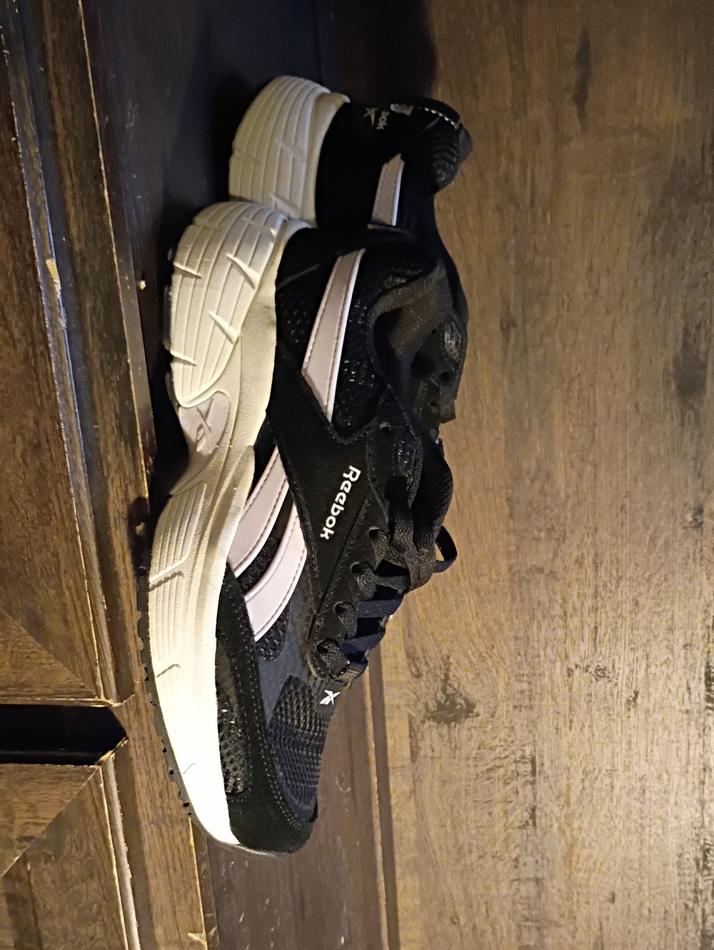 Reebok Men's Black and White Retro Running Sneaker